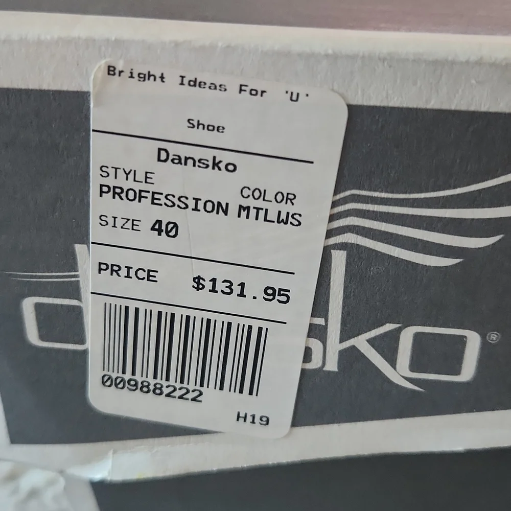 NWT!  Dansko Metallic clogs mules - Picture 3 of 10